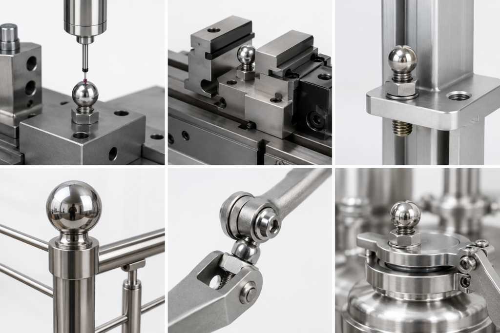 Steel Ball with Threaded Hole – Custom Threaded Balls for Mounting, Fixtures and Machine Tools 1 image2 16