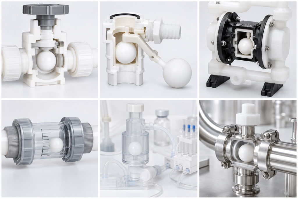 Teflon Balls / PTFE Balls - Low-Friction Chemical-Resistant Plastic Balls 1 image2 5