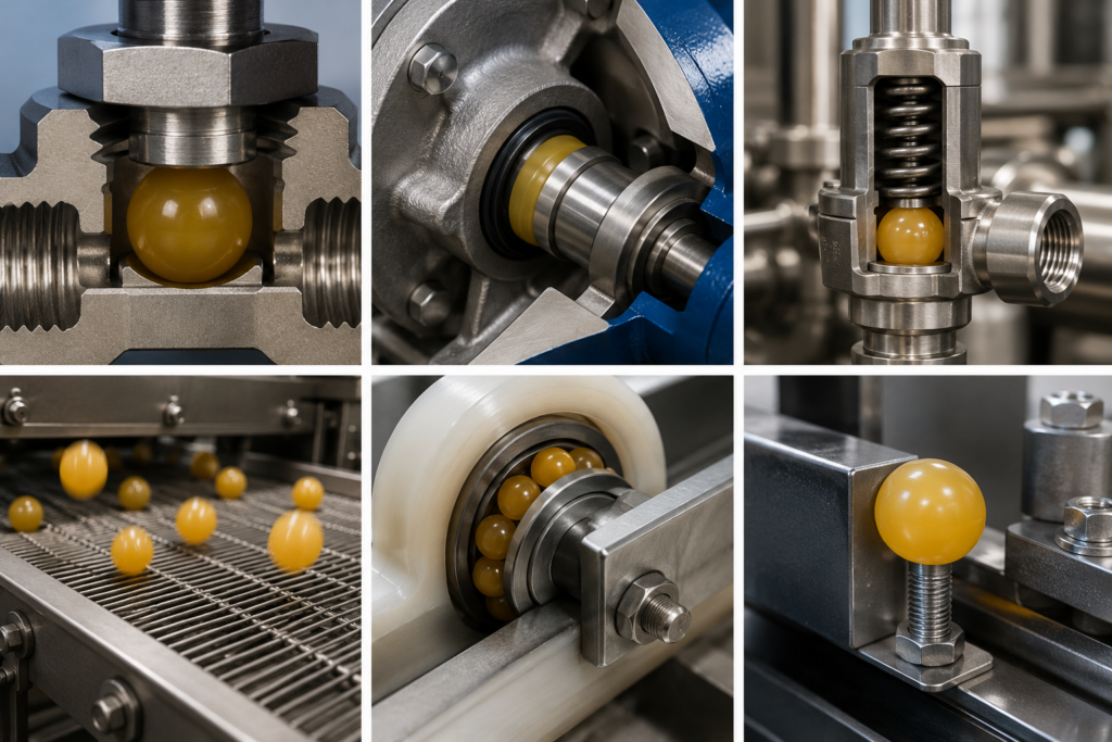 Polyurethane Balls / PUR Balls - Wear-Resistant Elastomer Balls for Valves, Pumps and Industrial Sealing 1 image2 6
